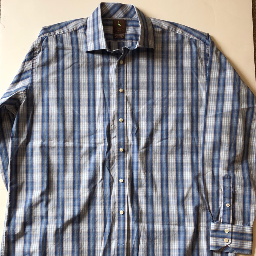 Mens TAILORBYRD Long sleeve Dress Shirt XXL TALL